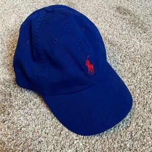 Brand new Polo Ralph Lauren Royal Blue Hat with Red Emblem
